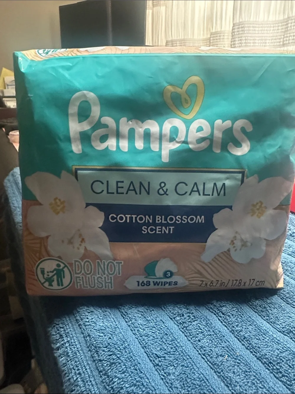 Pampers Clean & Calm Cotton Blossom Baby Wipes,ubbi changing mat&hand/footprint